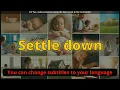 Settle down meaning with 5 examples