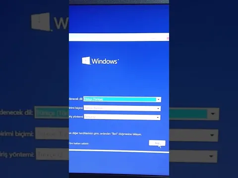 Windows 10 Format Atma USB #Bios Ayarları #shortsvideo #shorts #shortvideo #short #youtube