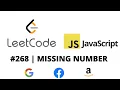 LEETCODE 268 JAVASCRIPT MISSING NUMBER