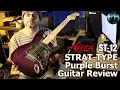 AIERSI ST-12 Strat-Type  Purple Burst Guitar Review