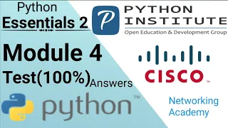 Essentials 2 MODULE-4 ANSWER PE2- Module 4 python Module 4 test 100