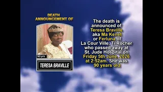 Teresa Braville Short Obituary