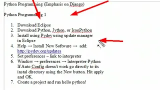 Python 1 Getting Started with Eclipse