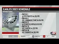 NFL releases Philadelphia Eagles 2023 schedule