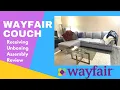 Wayfair Sectional Couch Unboxing Assembly Review Ritherhithe Sectional