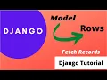 Django Print records in CMD from SQLite Table