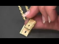 14K Gold Movable Bible Pendant on QVC