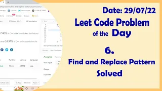 Find and Replace Pattern Leetcode Daily Challenge