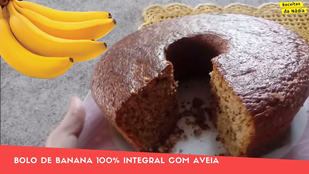 INCRÍVEL ESTE BOLO DE BANANA INTEGRAL!!! FOFINHO - SEM FARINHA -  FÁCIL- DELICIOSO - Isamara Amâncio