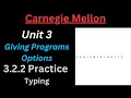 CM CS0 Unit 3 Lesson 11 Practice Activity Typing