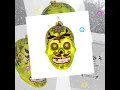 Decorated Skull Glass Christmas Ornament