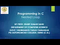 Nested Looping Statement in C language by Prof Dileep Kumar Sahu