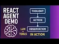 How ReAct Agents Work Demo of Thought Action Observation