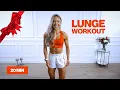 Lots of Lunges 20 Minute Leg Workout Dumbbells Bodyweight