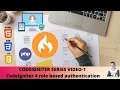 CODEIGNITER SERIES -1 codeigniter 4 role based authentication