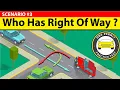 Lagu Which car has the right of way? Understand Right-of-way rule for T-Intersections | DMV Permit Test