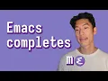 Emacs code completion corfu