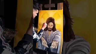 رسمتي يسوع المسيح هنا جيت ليسوع وحكيت وبكيت 