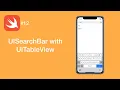UISearchBar with UITableView - Swift