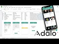 Create your mobile app with the Google Sheets data in Adalo SheetDB NO CODE