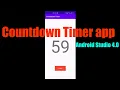 How to make Countdown Timer app in Android Studio 4 0 1