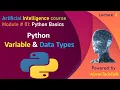 Python Variables and Data Types Complete Guide for Beginners Lecture 3