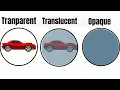 Transparent Translucent Opaque WITH EXAMPLES