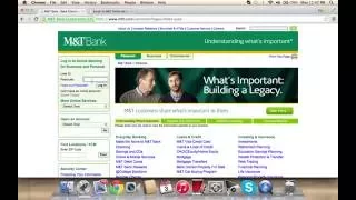 M T Bank Online Banking Login Instructions