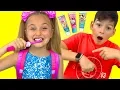 Lagu Sasha and Max sing hurry up to school nursery rhymes song