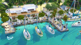 Download WATERFRONT Restaurant \u0026 Bar 🌴 Sulani || The Sims 4: Stop Motion (No CC) MP3