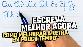 Como Melhorar a LETRA em POUCO TEMPO