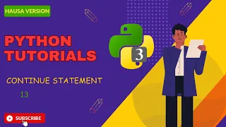 Python Continue statement koyon programming da hausa