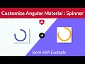 angular material mat spinner custom style Angular Material mat progress spinner