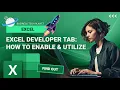 Excel Developer Tab How to Enable and Utilize it Windows Mac