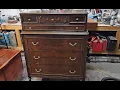Refinishing An Old And Drab Burled Walnut Dresser