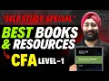 10 Essential Resources important for CFA Self studying Candidates Best Books Covered CFA Level 1