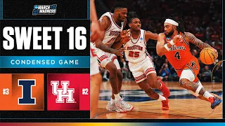 Illinois vs Houston - Sweet 16 NCAA tournament extended highlights