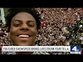Download Lagu YouTube IShowSpeed draws crowd in Hollywood, livestreams NBCLA reporter