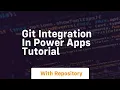 Git integration in power apps tutorial
