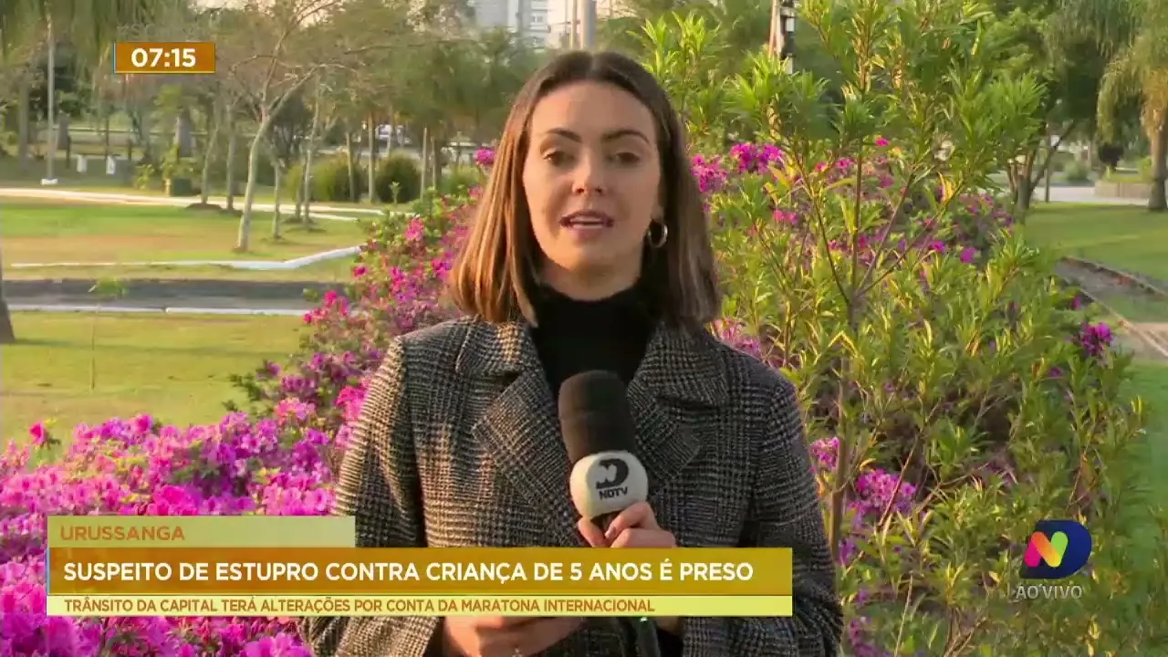 Morador de Urussanga é preso por ser suspeito de estuprar criança de 5 anos