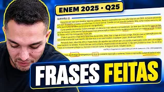 Questão 25 ENEM 2025: humor e crítica às frases feitas | Linguagens