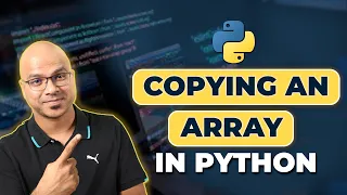 Python Tutorial for Beginners Copying an Array in Python
