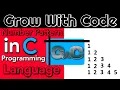 Number Pattern In Right Angle Triangle Type - 2 C programming