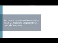 Installing Software - PC