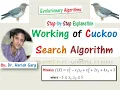 Working of the Cuckoo Search Algorithm - Step-by-Step Explanations