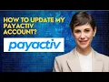 How to update my Payactiv account