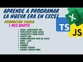 Promocion Curso Excel JavaScript API - 1 MES GRATIS