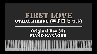 Download First Love (KARAOKE PIANO COVER) Utada Hikaru with Lyrics MP3