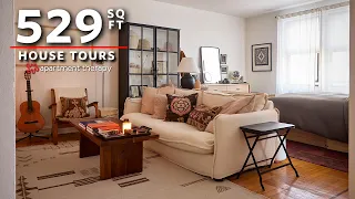 A Dated 529-Square-Foot Brooklyn Studio Now Feels Like a Desert-Inspired Retreat Apartment Therapy