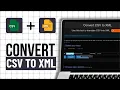 How to Convert CSV File to XML Format Step By Step